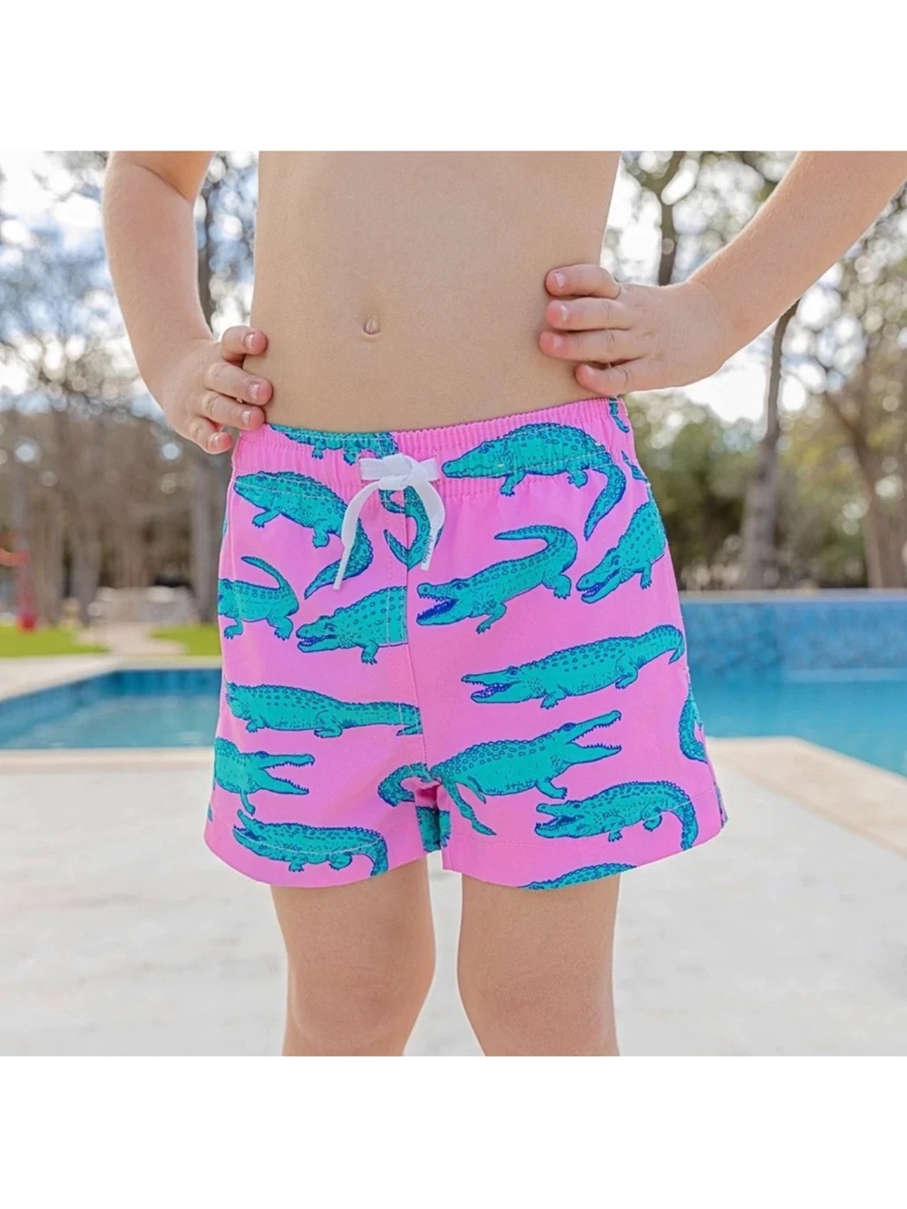 Chubbies Kids Swim Trunks Alligator print size 6/7